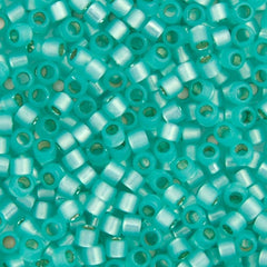 Delica 11/0 RD #0627 Aqua Green Alabaster/Opal Silver Lined-Dyed 5.2g Vial