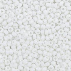11/0 Miyuki Seed Beads Chalk White Matte #0402F