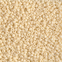 11/0 Miyuki Seed Beads Opaque Dark Cream #0492