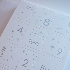 Beading advent calendar open page