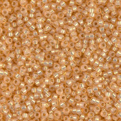 11/0 Miyuki Seed Beads Light Apricot S/L Dyed Alabaster #0552