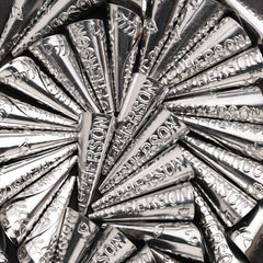 Mcpherson Jingle Cones Small 2″ Silver – 100 Pack