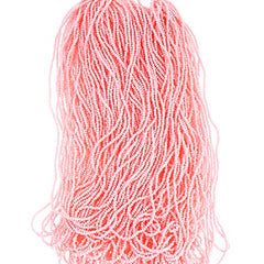 13/0 Charlotte Cut Preciosa (Czech) Bead Solgel Light Pink Strung