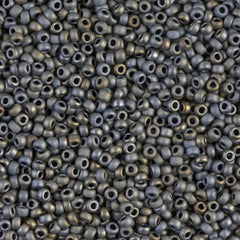 11/0 Miyuki Seed Beads Matte Metallic Silver Grey #2002