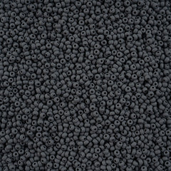 10/0 Preciosa PermaLux Seed Bead Dyed Chalk Gray Matte