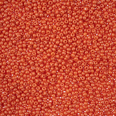 10/0 Preciosa PermaLux Seed Bead Dyed Chalk Orange