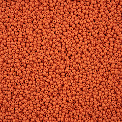 10/0 Preciosa PermaLux Seed Bead Dyed Chalk Orange Matte