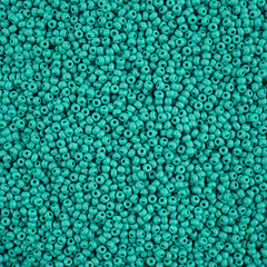 10/0 Preciosa PermaLux Seed Bead Dyed Chalk Sea Green Matte