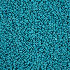 10/0 Preciosa PermaLux Seed Bead Dyed Chalk Teal Matte
