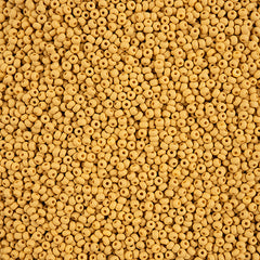 10/0 Preciosa PermaLux Seed Bead Dyed Chalk Yellow-Brown Matte