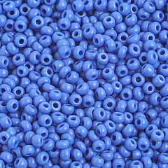 10/0 Preciosa Seed Beads Opaque Medium Blue