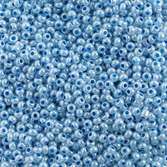 10/0 Preciosa Seed Beads Pearl Dyed Pale Pearl