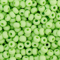 11/0 Preciosa Seed Beads Opaque Pale Green #34908