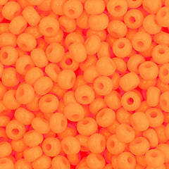 11/0 Preciosa Seed Beads Opaque Light Orange #34918