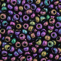 11/0 Preciosa Seed Beads Opaque Purple AB #35031