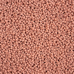 11/0 Preciosa Permalux Seed Beads Chalk Light Brown Dyed Matte