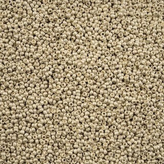 11/0 Preciosa Seed Beads Off White Terra Metallic White #43184