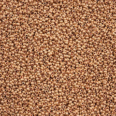 11/0 Preciosa Seed Beads Light Coral Pink Terra Metallic Matte #43187