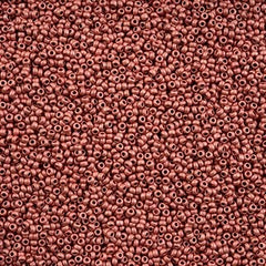 11/0 Preciosa Seed Beads Pink Flamingo Terra Metallic Matte #43188