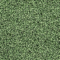 11/0 Preciosa Seed Beads Seafoam Green Terra Metallic Matte #43202