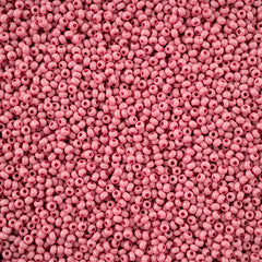 11/0 Preciosa Seed Beads Dark Pink Chalk Dyed Solgel #43238