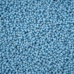 11/0 Preciosa Seed Beads Blue Chalk Dyed Solgel #43244