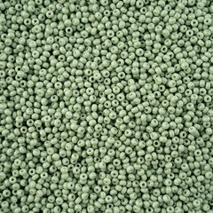 11/0 Preciosa Seed Beads Eucalyptus Chalk Dyed Solgel #43251