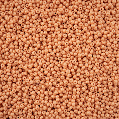 11/0 Preciosa Seed Beads Light Brown Chalk Dyed Solgel #43253
