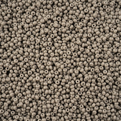 11/0 Preciosa Seed Beads Grey Chalk Dyed Solgel #43255