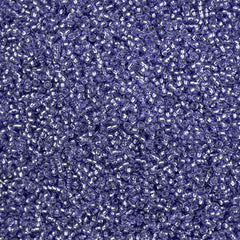 11/0 Preciosa Seed Beads Silver Lined Purple Solgel
