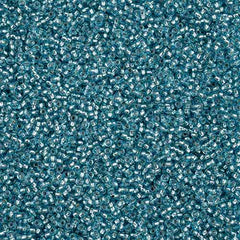 11/0 Preciosa Seed Beads Silver Lined Blue Solgel