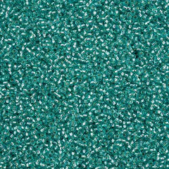 11/0 Preciosa Seed Beads Silver Lined Turquoise Solgel