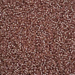 11/0 Preciosa Seed Beads Silver Lined Brown Solgel