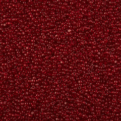 11/0 Charlotte Cut Preciosa Beads #23980 Transparent Red 100g Bag