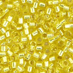 Delica 11/0 RD #0145 Yellow Silver Lined 5.2g Vial