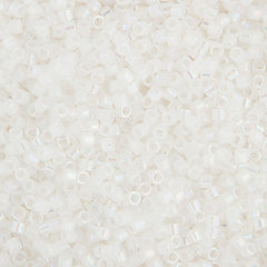 Delica 11/0 RD #0222 White Opal AB 5.2g Vial