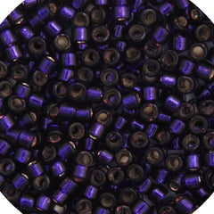 Delica 11/0 RD #0609 Dark Purple Silver Lined-Dyed 5.2g Vial