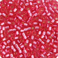 Delica 11/0 RD #1338 Dark Pink Rose Silver Lined 5.2g Vial