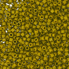 Delica 11/0 RD #2141 Duracoat Opaque Dyed Olive 5.2g Vial
