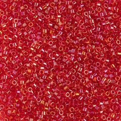 Delica 11/0 RD #2374 Fancy Lined Siam 5.2g Vial