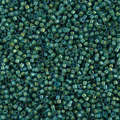 Delica 11/0 RD #2389 Fancy Lined Green Turquoise 5.2g Vial