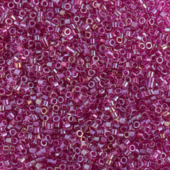 Delica 11/0 RD #2389 Fancy Lined Magenta 5.2g Vial