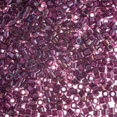 Delica 11/0 RD #2390 Fancy Lined Eggplant 5.2g Vial