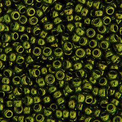 15/0 Miyuki Seed Beads Olive Gold Luster #0306