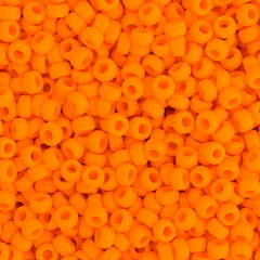 15/0 Miyuki Seed Bead Orange Mandarin Opaque #0405