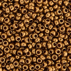 15/0 Miyuki Seed Beads Lt. Metallic Bronze Opaque #0457L