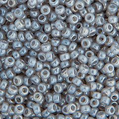 15/0 Miyuki Seed Beads Silver Grey Ceylon #0526