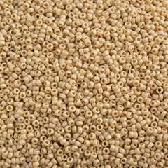 15/0 Miyuki Seed Beads Frosted Glazed/Rainbow Pearl Matte AB #4691