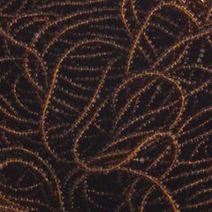 13/0 Charlotte Cut Preciosa (Czech) Bead Transparent Dark Topaz Strung