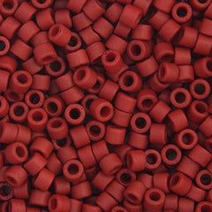 Delica 11/0 RD #0378 Dark Red Maroon Metallic Matte Luster 5.2g Vial